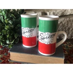 Papel Freelance Ceramic Espresso Coffee Cups Pre Owned Set of 2 Excellent